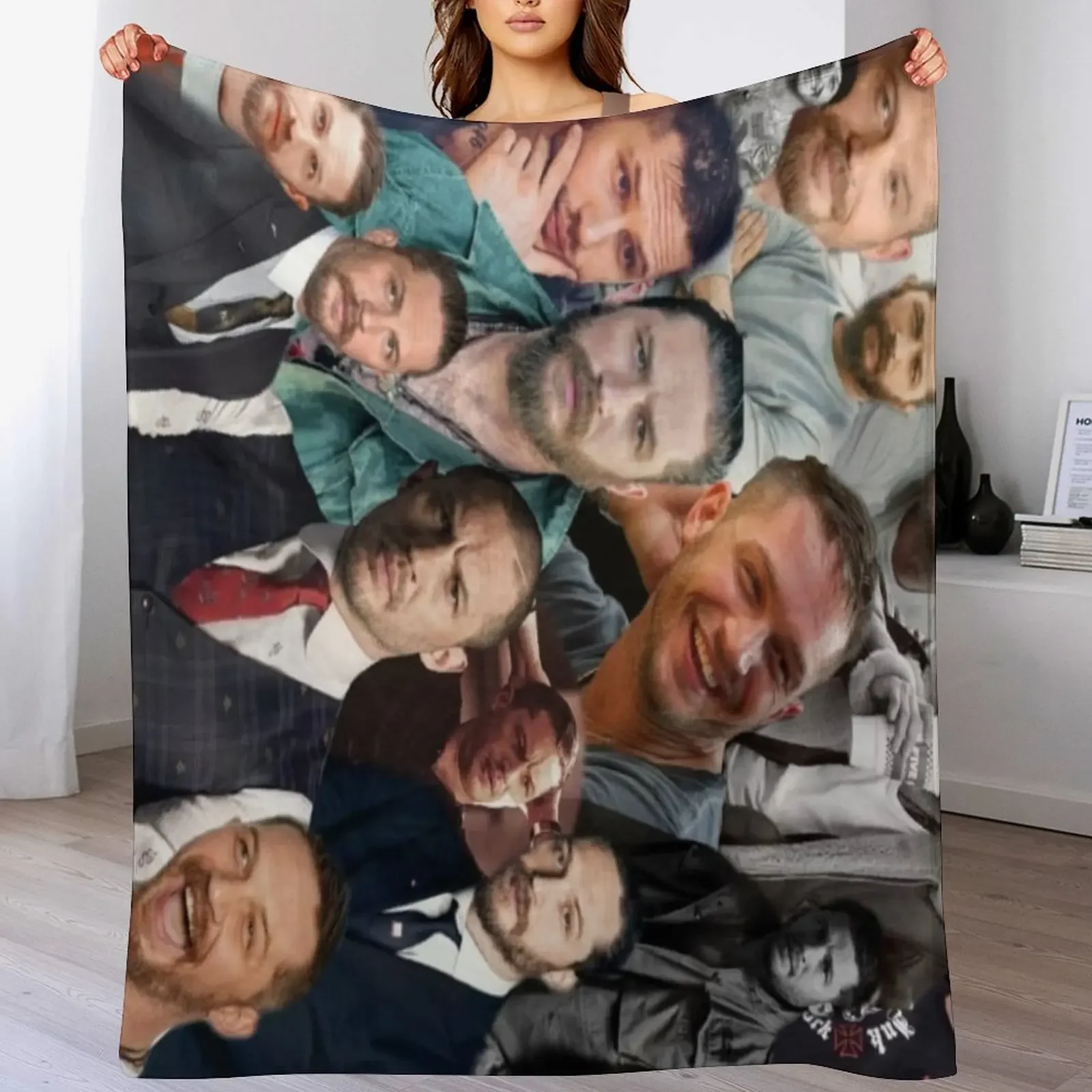 Tom Hardy Editing Throw Blanket Moving anime blankets ands for sofa Blankets