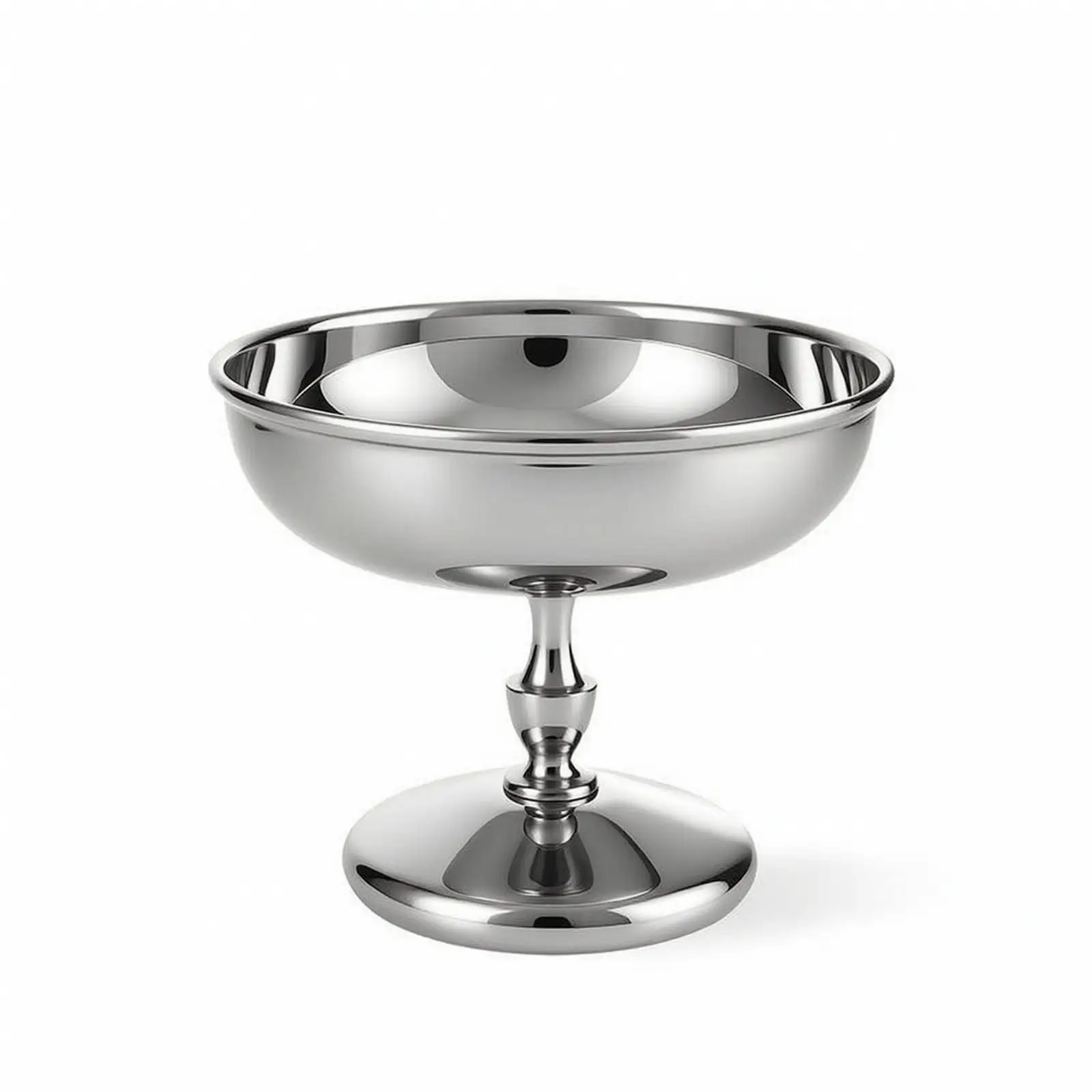 Stainless Steel Dessert Cup Elevated Dessert Bowl with Pedestal Reusable Cups