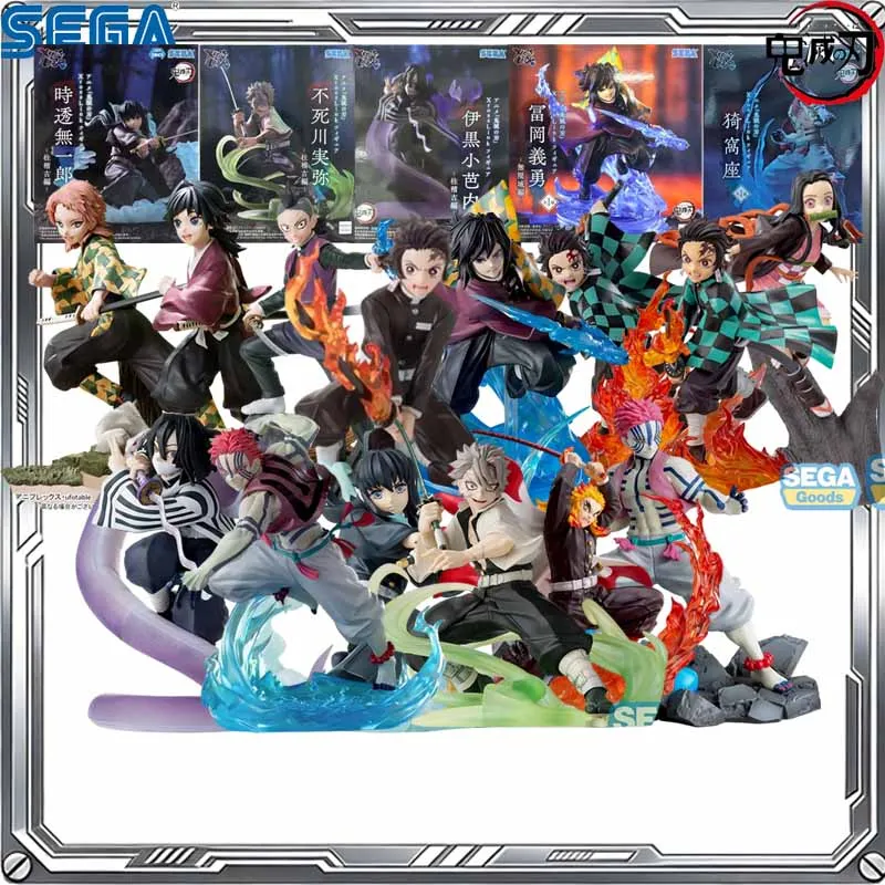 

SEGA Xross Link Demon Slayer Kamado Nezuko Tanjiro Tokitou Muichirou Iguro Obanai Akaza Figure Anime Collectible Model Toy Gift