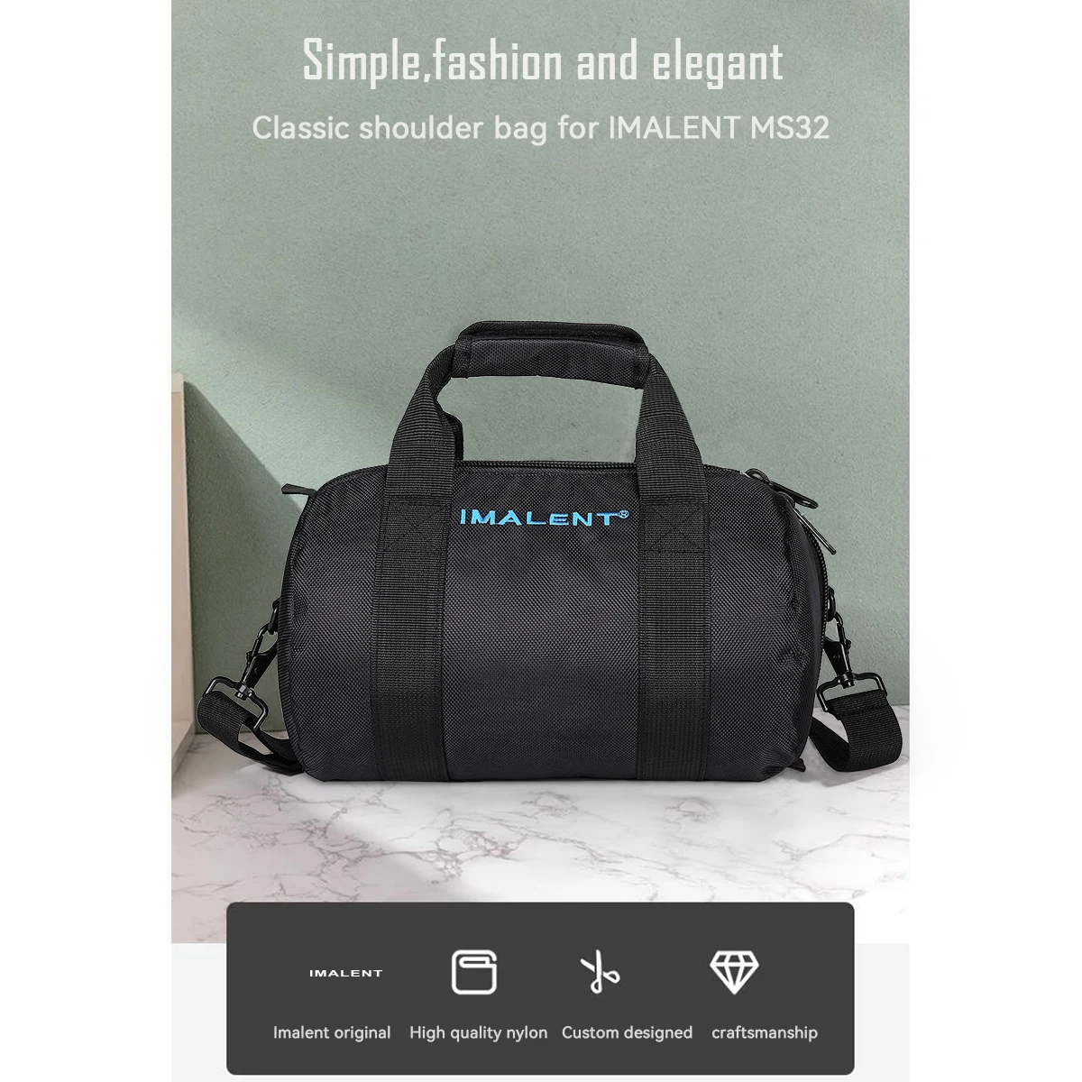 IMALENT Original Flashlight Handbag, Fashional Outdoor Casual Bags for MS18/SR16/MS12MINI-C/MS32 Accessoriy Bag