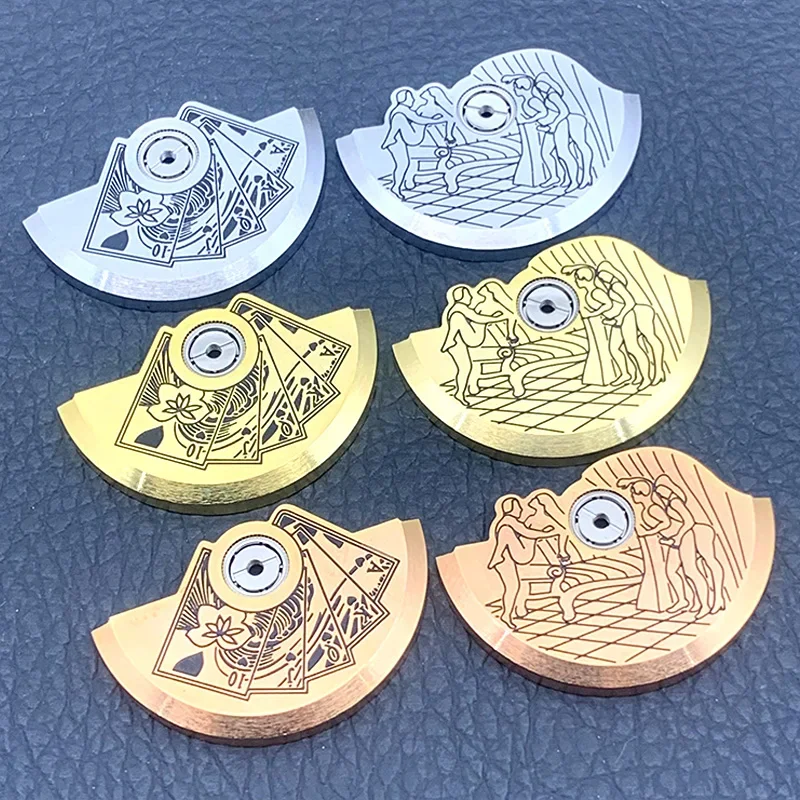 NH35 Series Automatic Movement Rotor Fit NH38 NH39 4R 7S NH35 Movement Pendulum Oscillating Weight Hammer Automatic Rotor Part