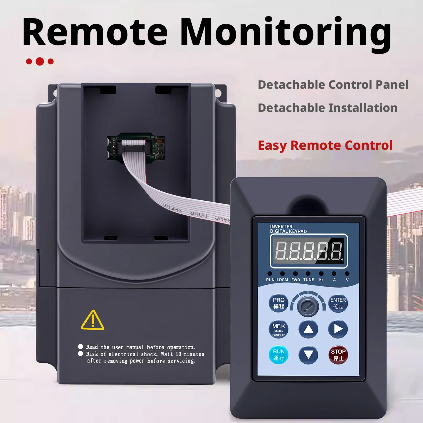 EV4300 EV8100 Vector Inverter 3 Phase Heavy Duty Motor Speed Controller Variable Frequency Drive - view 3