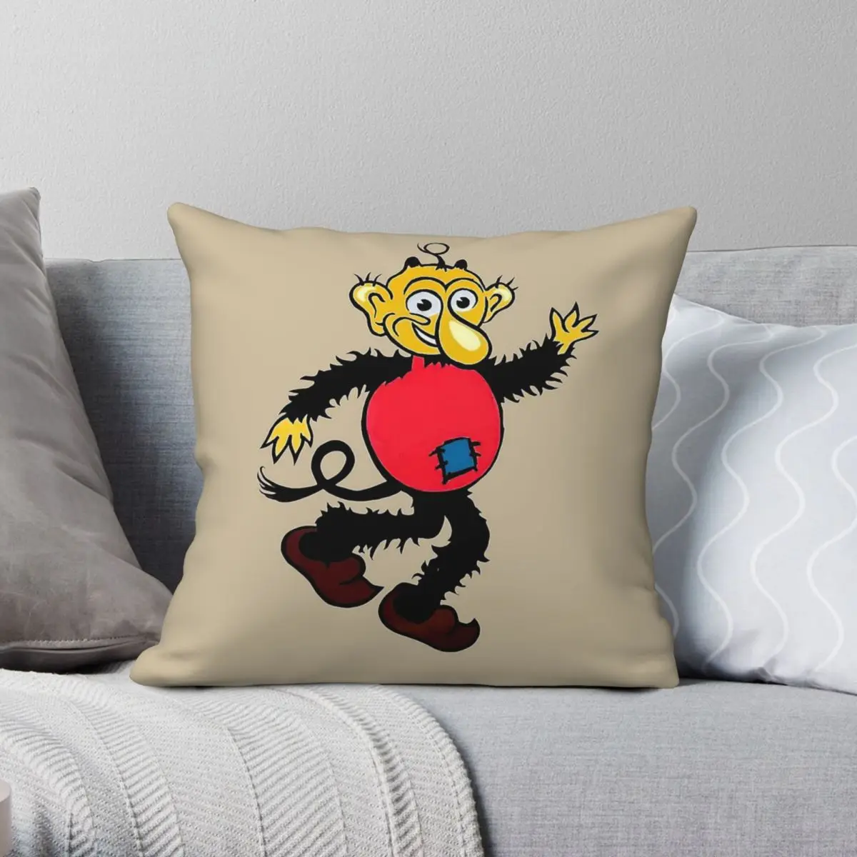 Bornholm Krﾸlle-Bﾸlle Pillowcase Polyester Linen Velvet Creative Zip Decor Pillow Case Sofa Cushion Cover