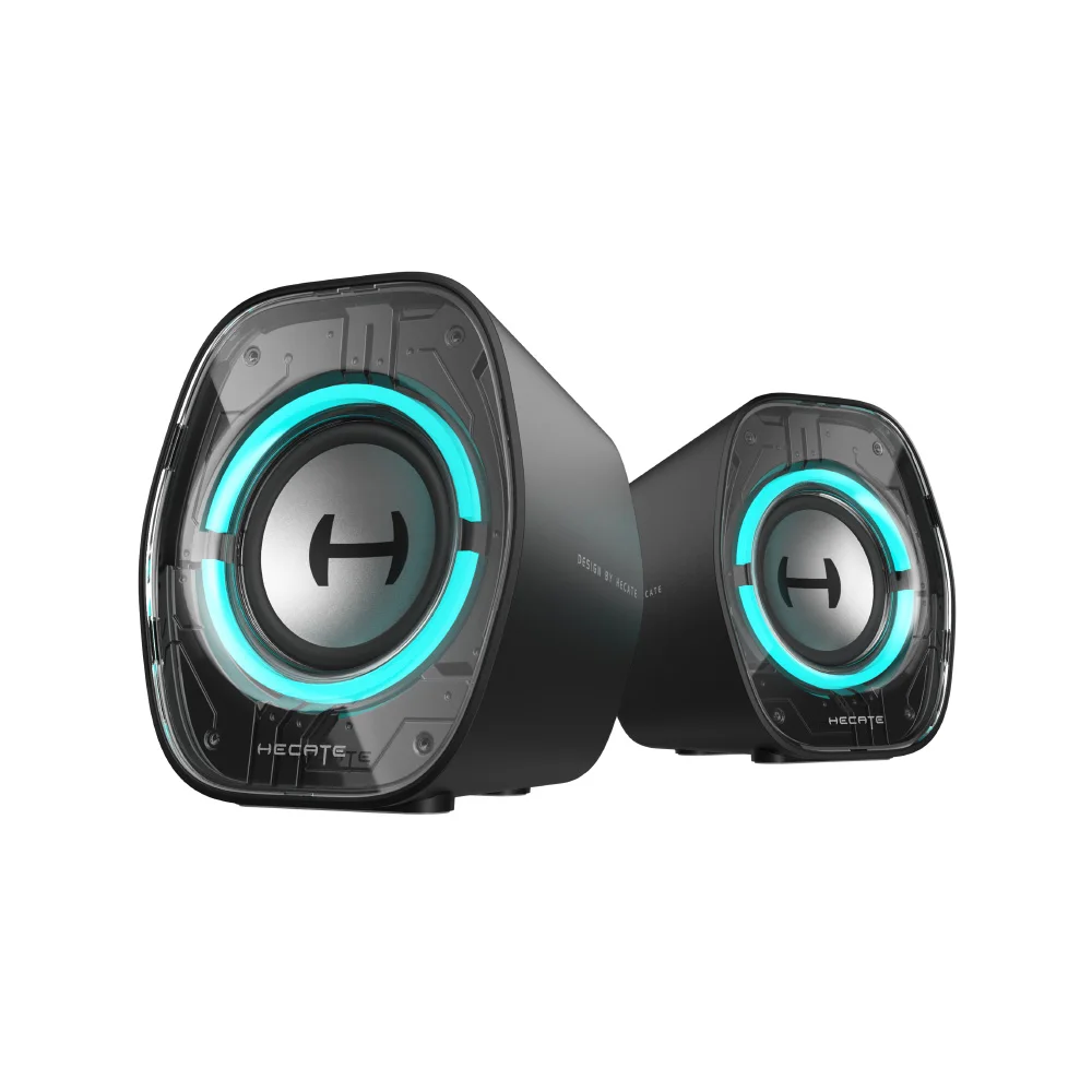 Edifier G1000 II Desktop-Computerlautsprecher für Gaming, 2,5"-Fullrange-Treiber & verstärkter Bass, Bluetooth 5.4 USB-C AUX, 9 dynamische RGB-Beleuchtungsmodi für PC