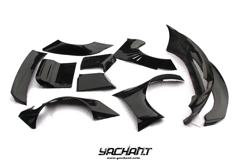 Fiber Glass 2002 to 2008 350Z Z33 RB V2 Style Body Kit Przedni zderzak z wargą LED Fender Flare Kit Tylny dyfuzor Spoiler bagażnika