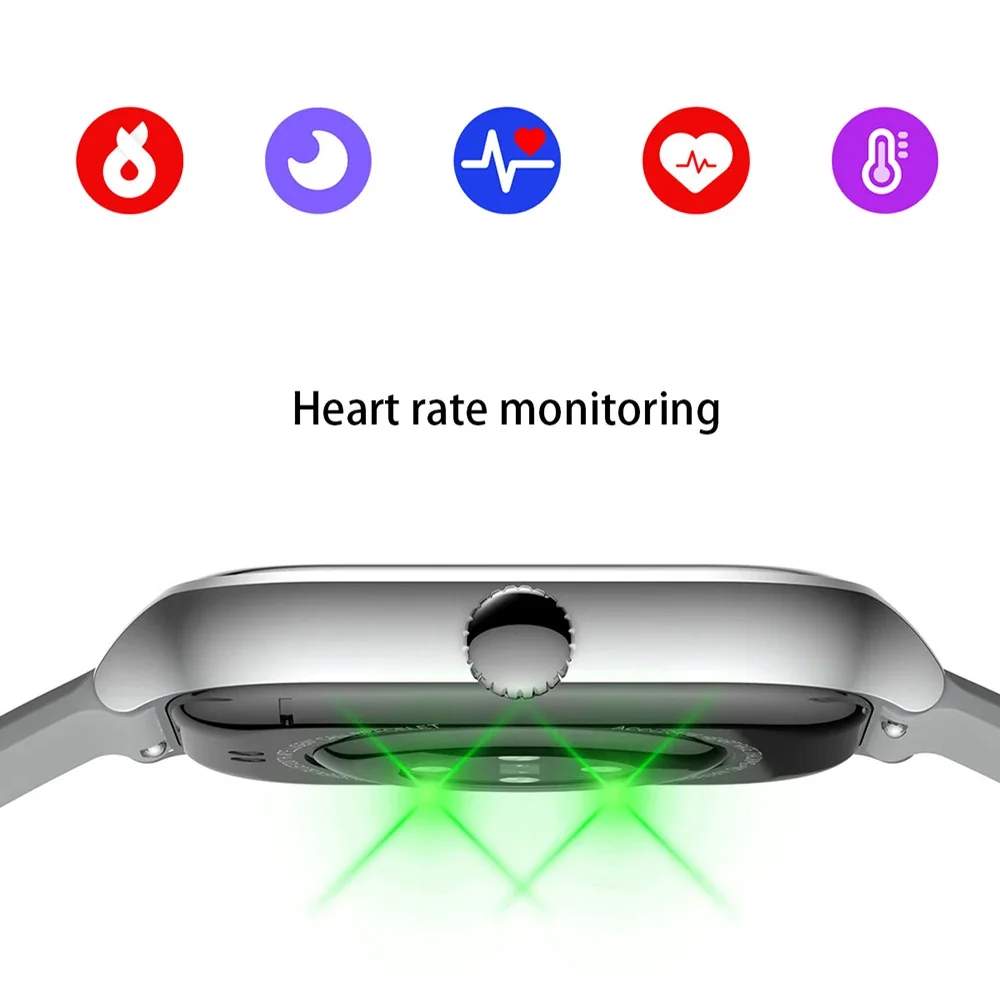 NEW 2.01\'\' Smartwatch Fitness Tracker Clock Sports Smartband Blood Pressure Monitor Smart Watches for Men Women IOS Android 2026