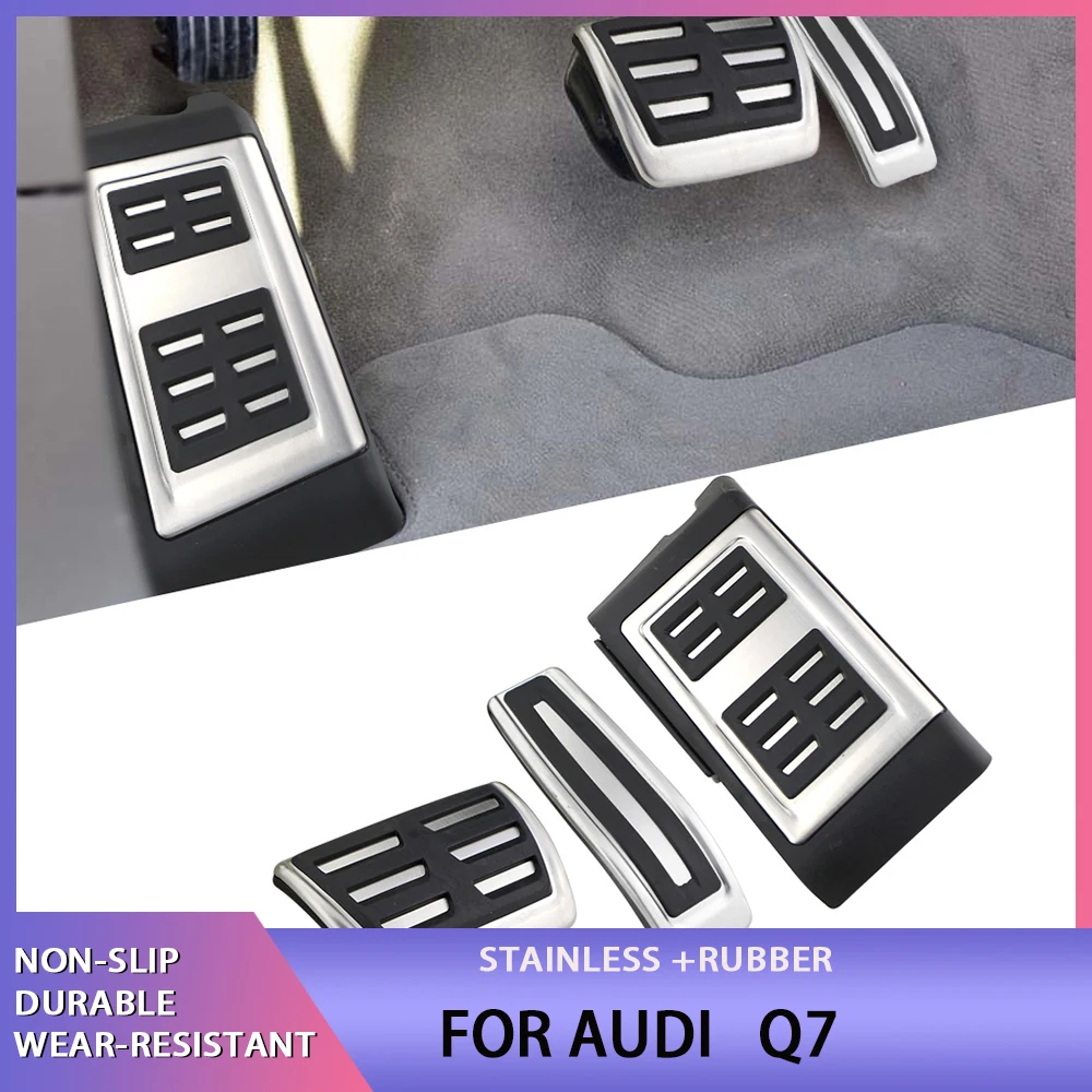 For Audi Q7 4L (07-15) for Volkswagen Touareg 07-18 / Porsche Cayenne 07-16 Car Accessories Gas Brake Footrest Dead Pedal Cover