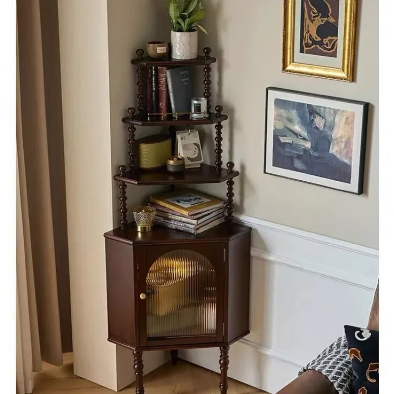 шкафы из цельного дерева в стиле ретро, полки, шкафы для гостиной в маленькой квартире, полки, хранилище