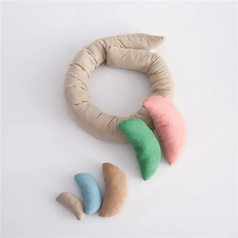 6pcs/set Newborn Photography Props Baby Pillow Bowl Stuffer Basket Filler Bed Mattress Baby Posing Cushion for Baby Photo Shoot