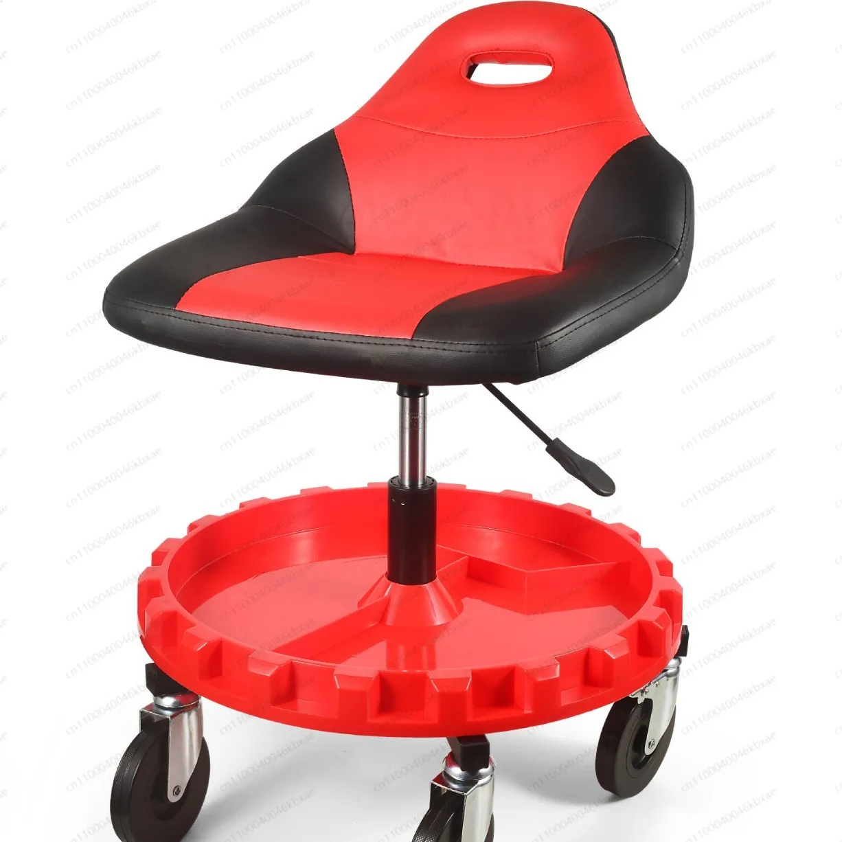 Mobile Car Repair Stool | Adjustable Height, Storage for Tools & Film - Rolling Work Seat for Auto Mechanics