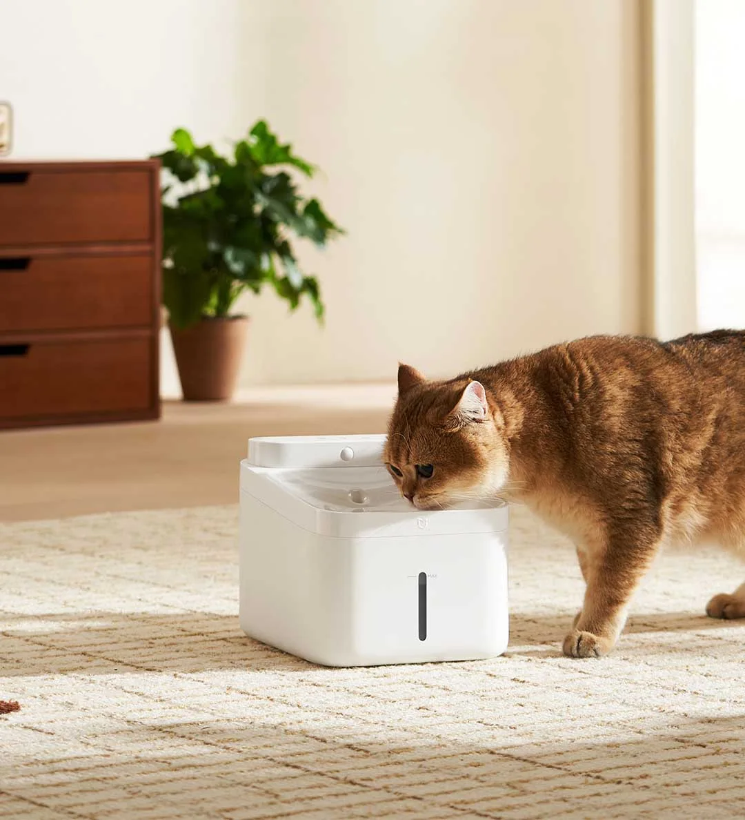 Xiaomi Mijia Smart Pet Drinking Fountain 2 3L Capacity Wireless Water Pump Automatic Sensing Cats and Dogs Long Battery Life