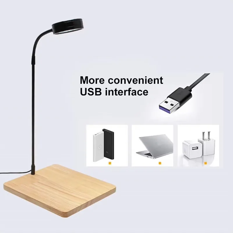 Small fish tank LED light strip wood board telescopic height aquarium landscape light energy-saving plant growth light