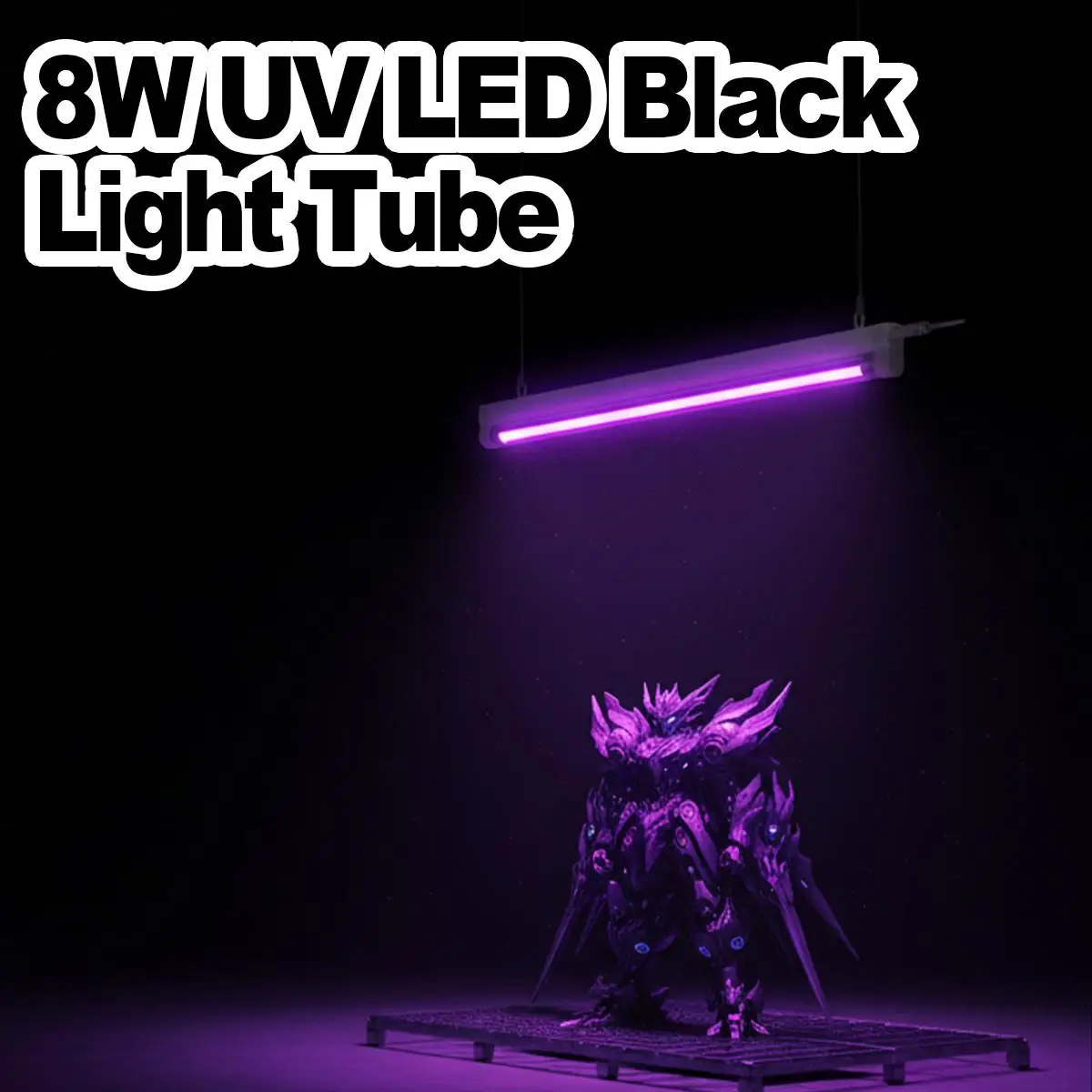 

УФ-лампа 365 нм, черный свет, 220 В, светодиодная ультрафиолетовая флуоресцентная лента T5, для отверждения смолы, создания атмосферы на вечеринках, домашнего декора, атмосферного освещения, художественных работ