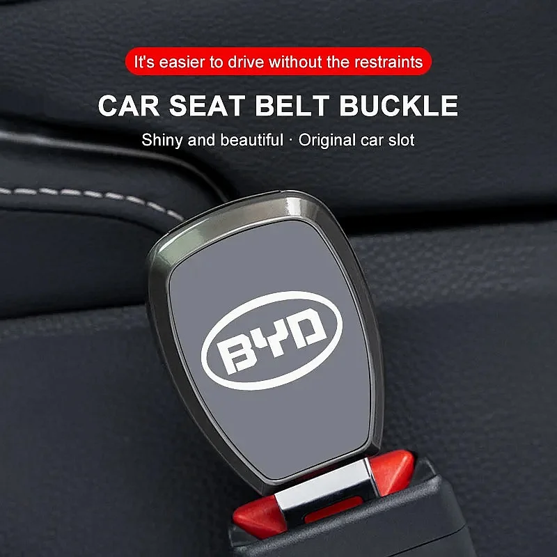 Custom Car Seatbelt Buckle Extender Converter For BYD Atto 3, Seal, Dolphin, Han, Tang, Song, Yuan, 1PC Safety Belt Extension Ad
