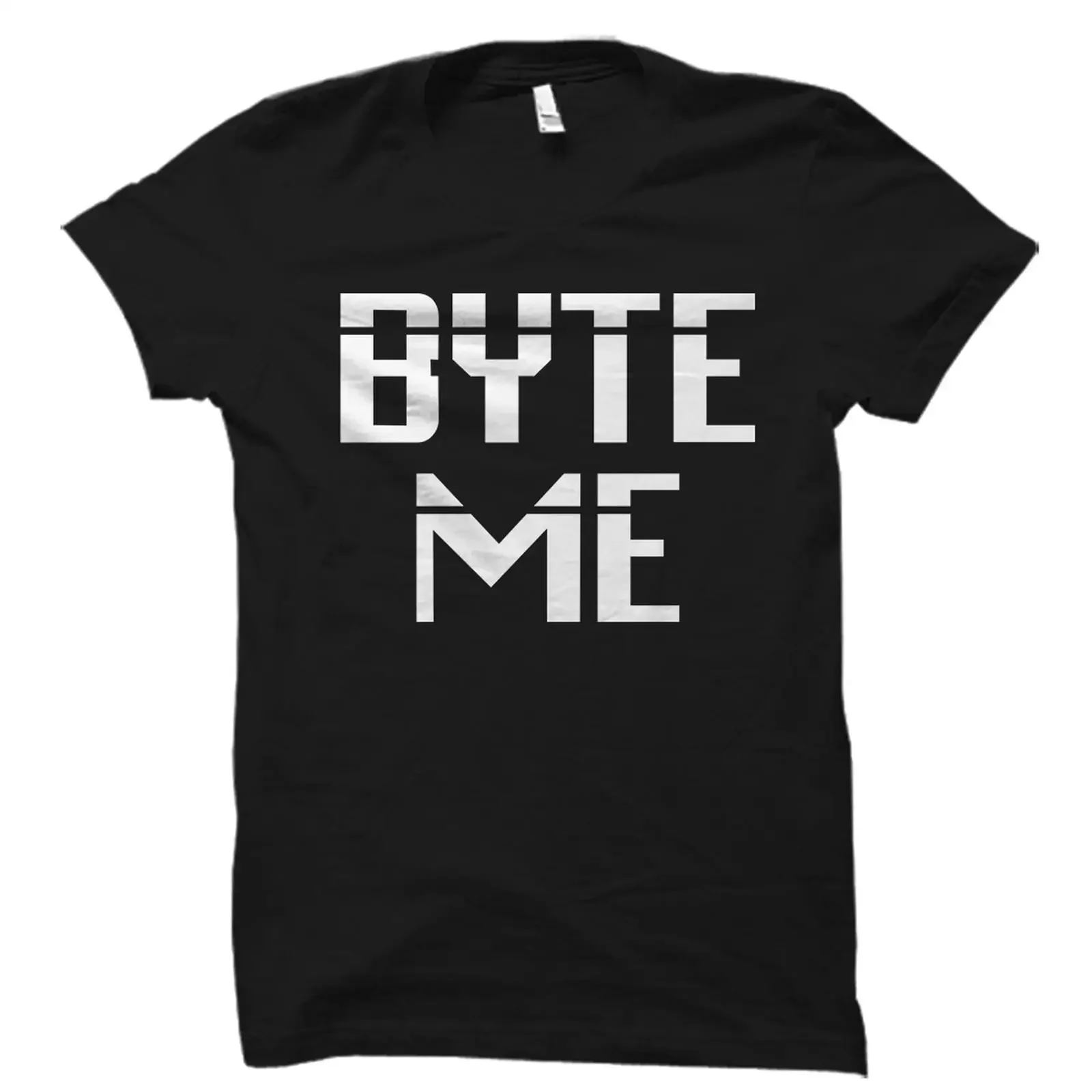 'Byte Me' Funny Programmer T Shirt Computer Science Geek Nerd Coding  for Coder IT Technician OS2981 vintage Washed Soft
