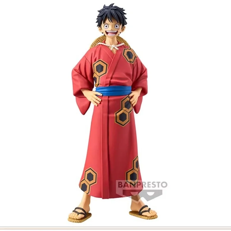 Genuine Action Figures Bandai One Piece Do Nautical King Dxf And The Country Luffy Sorong Sanji Yukata Model Creative Toy Gift