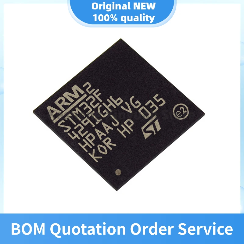 Original authentic STM32F429IGH6 BGA176 ARM MCU CM4 32-bit microcontroller IC chip.