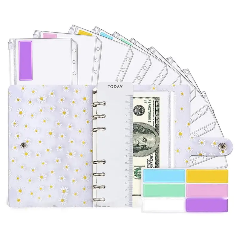 Mini  Money Saving Challenge Small A6 Notebook Binder Organizer for Savings Challenges Reusable Savings Challenge Binder Budget