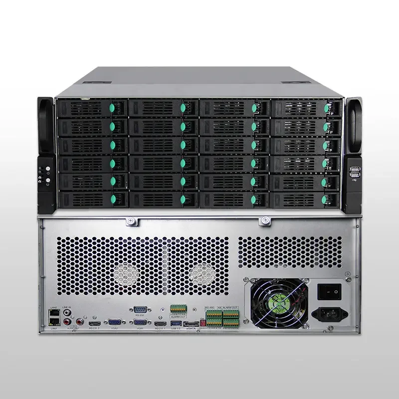 Grabador de vídeo en red H.265 128CH 8K 12MP NVR para cámaras IP compatible con 24 HDD