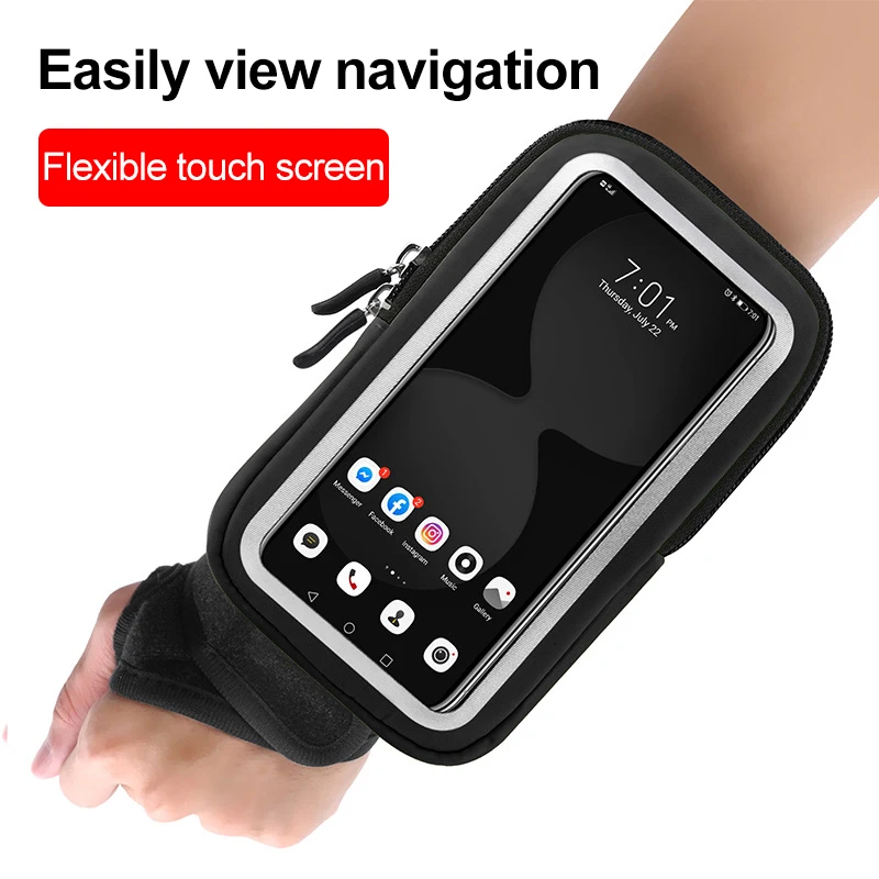 Touch-screen Multifunctional Wrist Bag Armband On The Phone Wrist Armbands mp3 mp4 Bags Sports Cell Phone Holder Running Sports