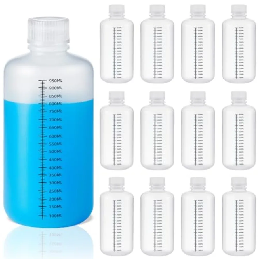 

Pcs Plastic Sample Bottles with Screw Cap, iquid Containers with id for ab Reagent Sampe Medicine Pi Water Storage, Travel Bott