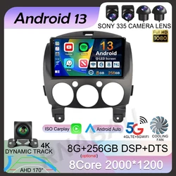 Android 13 Carplay For MAZDA 2 Mazda2 2007 2008 2009 2010 2011 2012 2013 2014 Car Radio Multimedia Player 2 din Autoradio Stereo