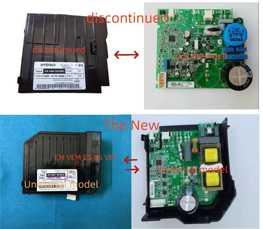 for refrigerator module board EECON VCC3 2456 07 F 14 0193525122 inverter board driver board frequency control panel