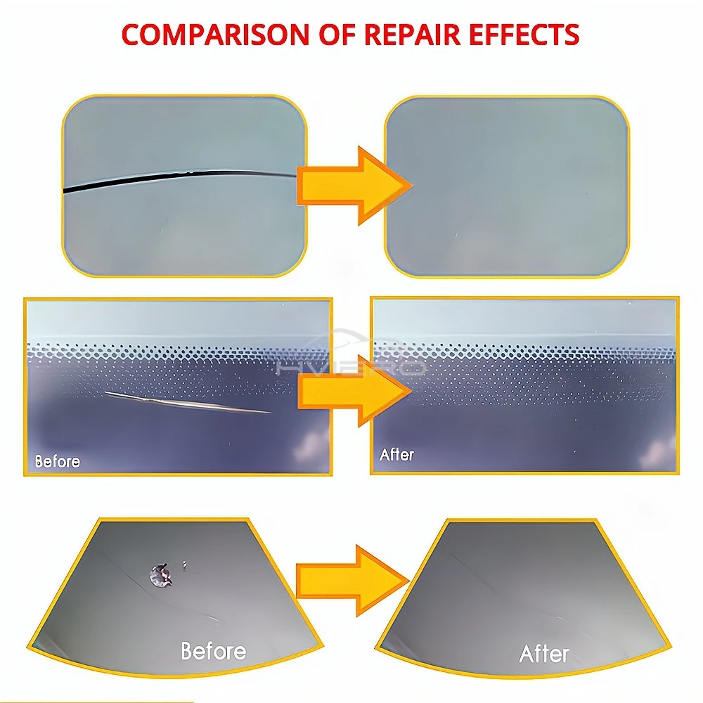 Screen Kit Curing Glue Auto Glass Car Windshield Cracked Repair Tools DIY Window Phone Scratch Crack Restores Accessories Clean