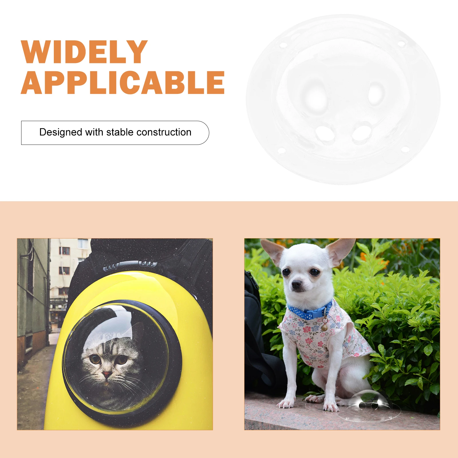 

Pet Bag Accessories Clear Window Insert Acrylic for Cats Dog Dome Cat Carrier Dome Replacement Transparent High Transparency