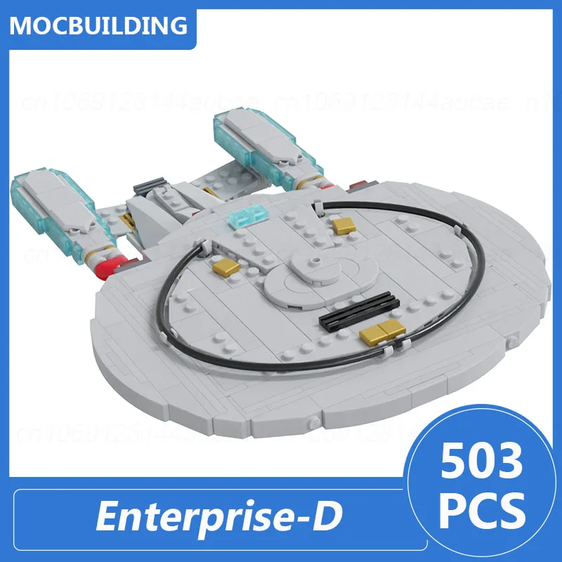 Enterprise-D Model Moc Building Blocks Diy Assemble Bricks Space Educational Creative Collection Toys Display Xmas Gifts 503PCS