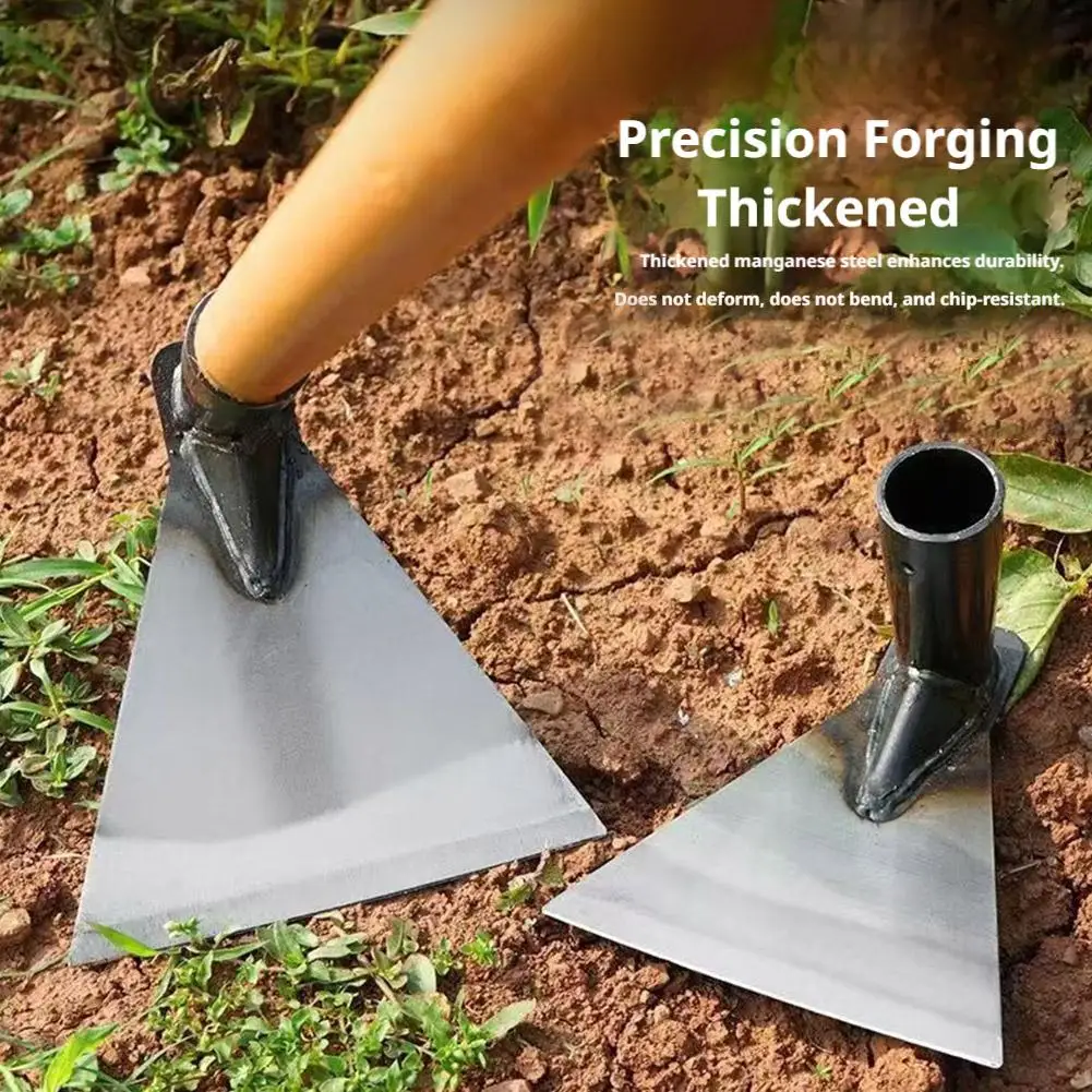 12cm Manganese Steel Triangle Hoe - Thickened Welded  Multi-Function For Farm Weeding Vegetable Planting