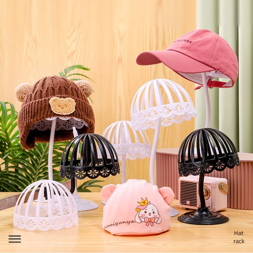 

Simplicity Hats Display Rack Wig Stand Baby Adult Children's Clothes Hair Support Store Model Stall Show Shelf Goods Storage