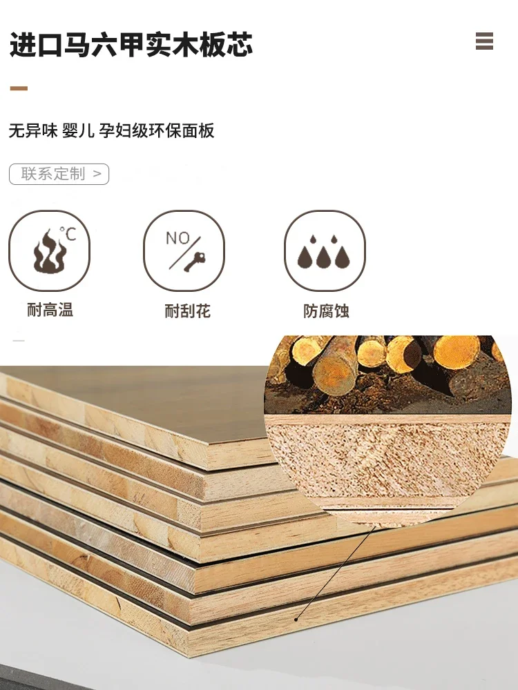 Luxury Solid Wood Cabinet Light Figure Storage Statue Model