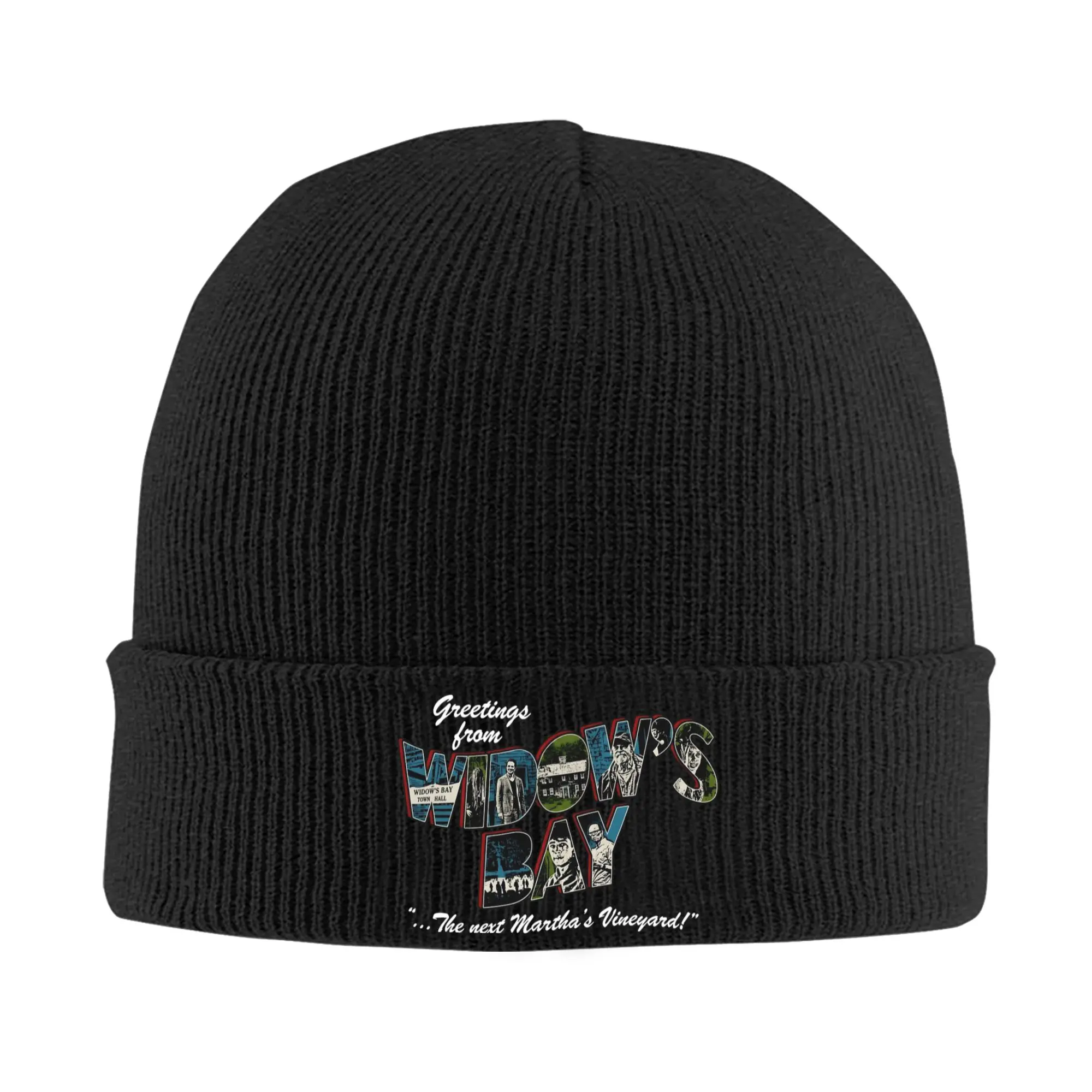 Widow's Bay Horror Movie 2026 Knitted Hat Women's Men's Beanies Autumn Winter Hat Acrylic  Crochet Melon Cap