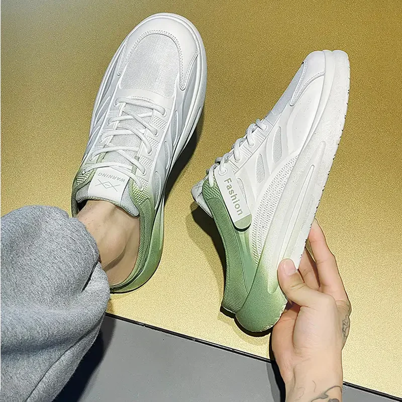 Summer Mixed Color Breathable Men's Half Slippers Comfortable Fashion Casual Shoes Outdoor Non-slip Wear-resistant Male Slippers