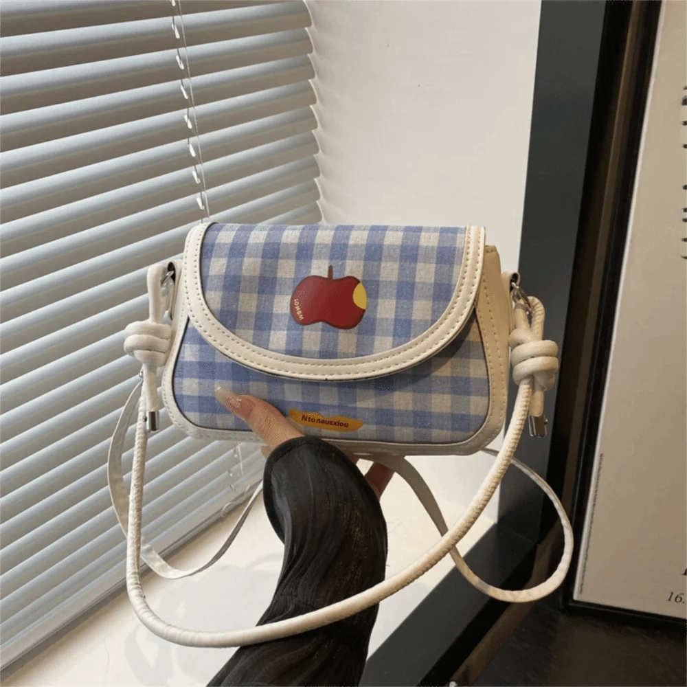 

Versatile Contrast Color Crossbody Bags Lightweight Adjustable Strap Shoulder Bag Casual Fashion Flap Bag Travel