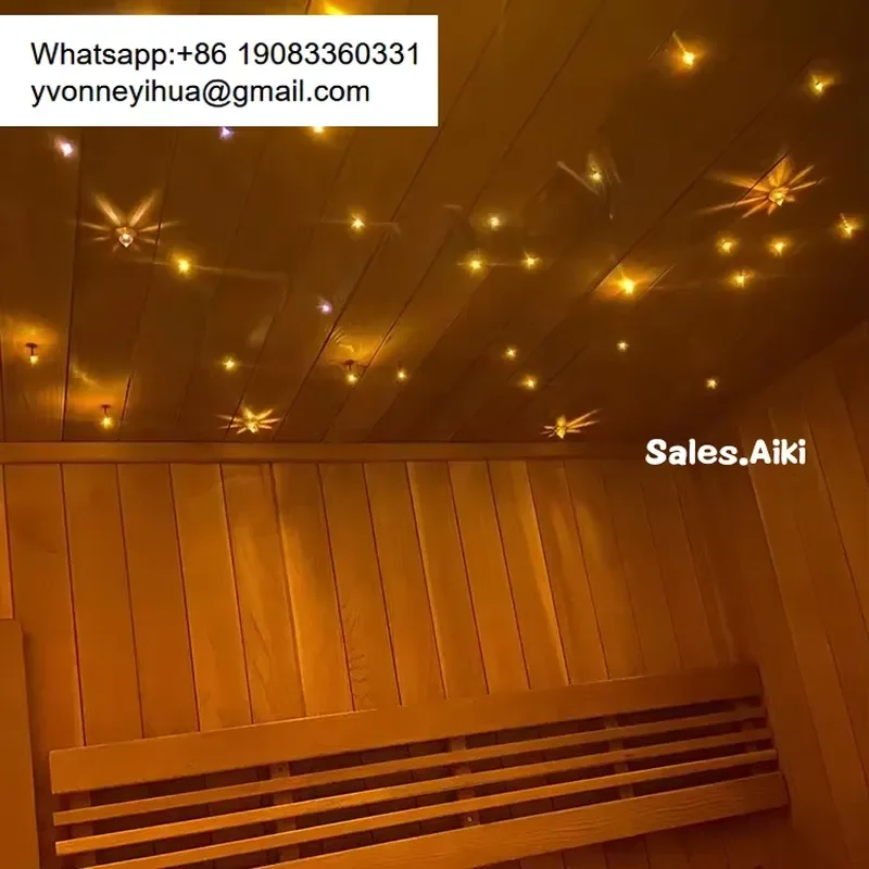 2026for Waterproof LED RGB Fiber Optic Sauna Light Twinkle Star Ceiling Lighting for Sauna Room