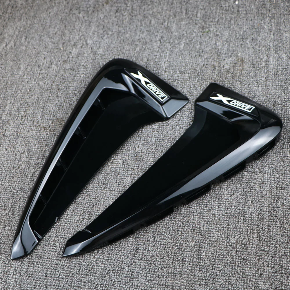 Shark gill 3D sticker, side mudguard vent decoration, car design, car accessories, BMW Xdrive logo X5 F15 X5M F85 logo