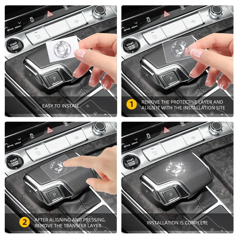 Car Metal Sticker DIY Badge Decoration Decals For Skoda Superb 1 2 3 3U 3T 3V3 3V5 Fabia Octavia MK1 MK2 MK3 A5 A7 6Y NJ3 NJ5 view 5