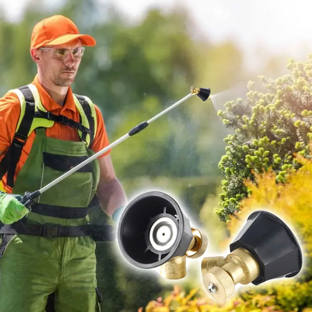 فوهة نحاسية الانحلال الزراعي فوهة قابلة للتعديل حديقة سبيكة فوهة الإعصار الأسود لخضروات الفاكهة