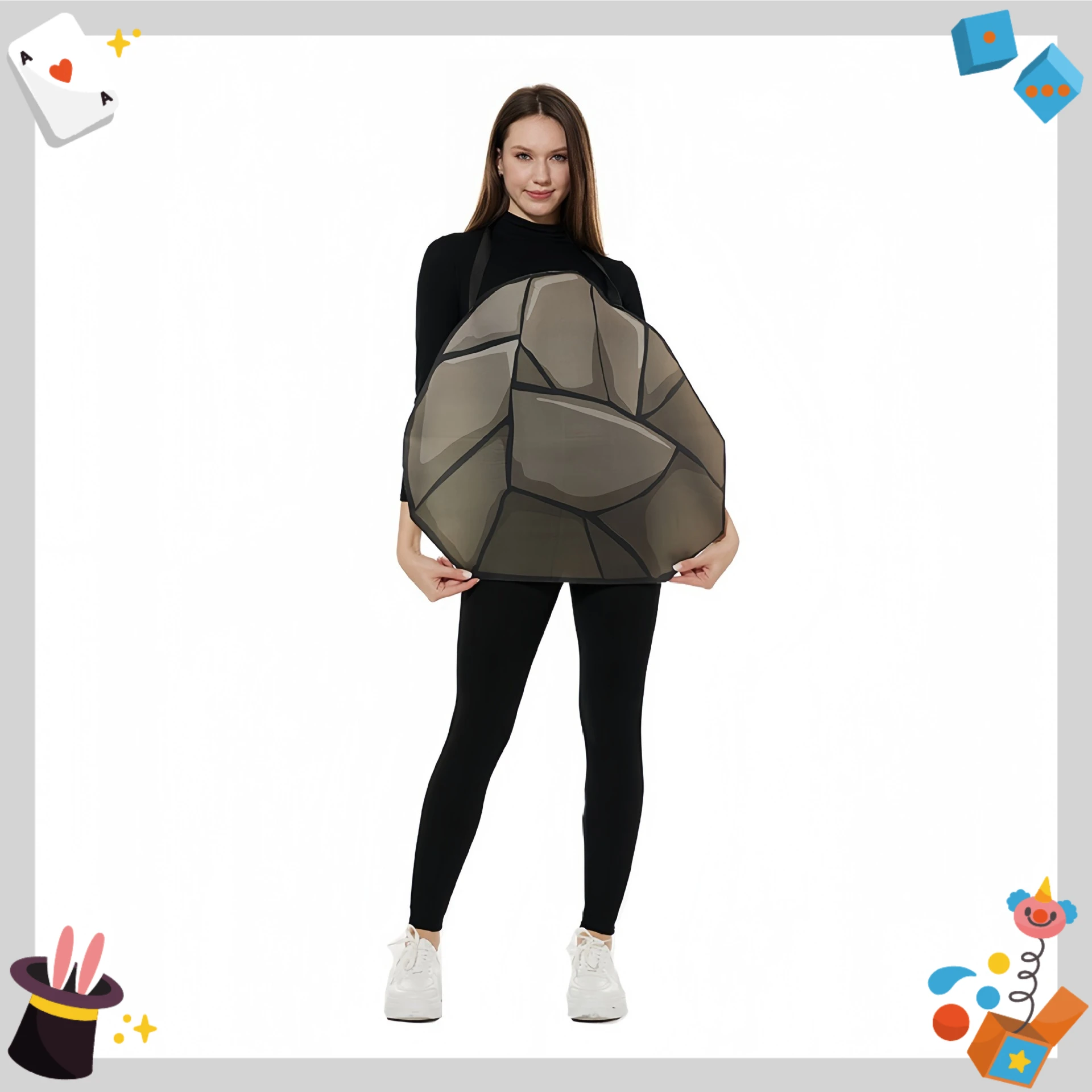 

Rock Paper Scissors Costume Set Funny Interactive Party Outfit for Group Game Bar Crawl Halloween