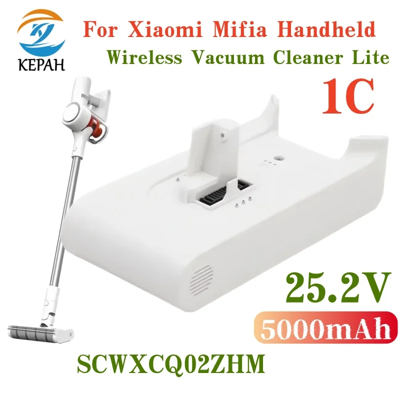 

НОВЫЙ сменный аккумулятор емкостью 5000 мАч | Подходит для ручного беспроводного пылесоса Xiaomi Mijia Lite 1C, совместимого с SCWXCQ02ZHM