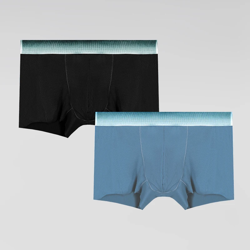 سراويل داخلية من الحرير الجليدي للرجال، رصاصة فصل الحيوانات المنوية، سراويل مسطحة مشروط، حقيبة دعم كيس الصفن الدوالي