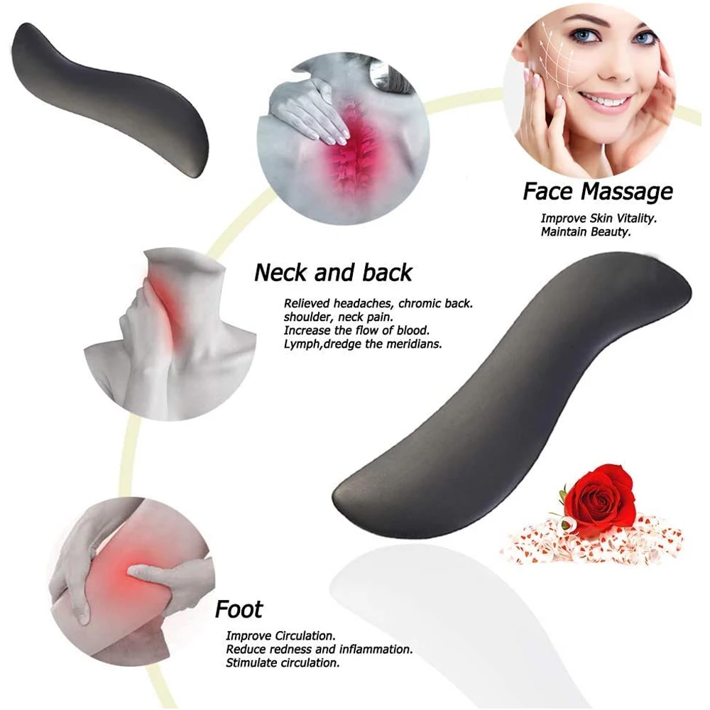 Alat pijat kerokan batu Bian, alat IASTM, alat pijat tubuh wajah Gua Sha, Alat pembebas Myofascial untuk terapi fisik