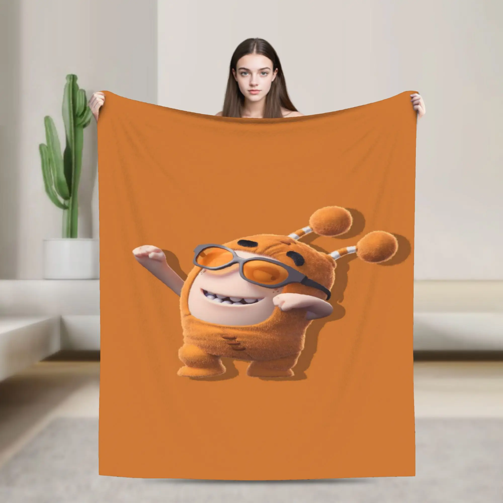 Comfort Oddbodes Blanket Stuff Sofa Decorative  Throw Blanket Lightweight Flannel for Bedroom