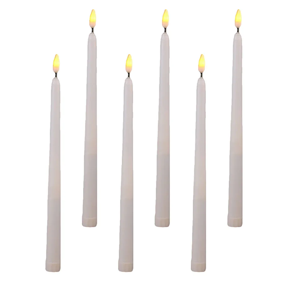 6Pcs LED Electronic Lamps Realistic Flickering Decorative Lights for Halloween Party Wedding Home Festival