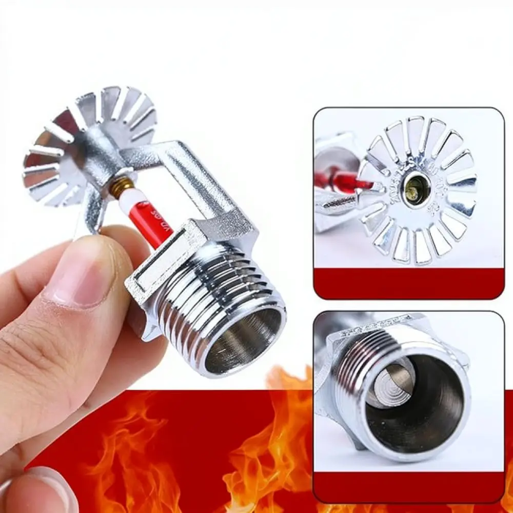 Chrome Plated Copper Pendent Fire Sprinkler Head Commercial Industrial Suppression System Plumbing Hardware