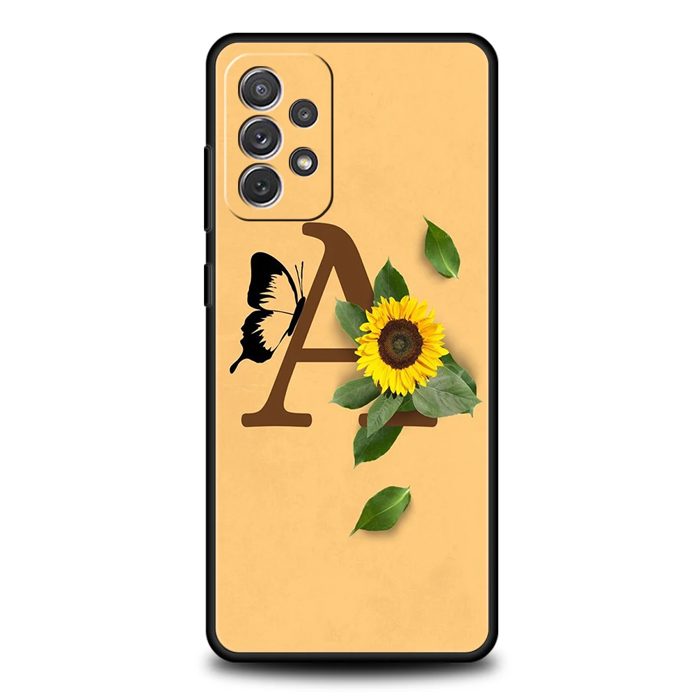 Sunflower Phone Case for Samsung Galaxy A15 A14 A25 A54 A34 A51 A71 A72 A73 A32 A52 A52S A11 A21S A31 A41 5G Soft Shell Capa Bag