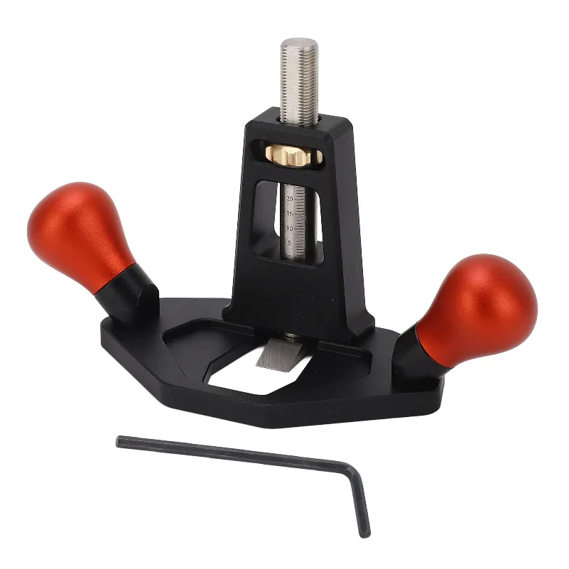 Woodworking Router Plane Hand Router Trimming Plane Anodic Oxidation Treatment Blade Hand Planer Hand Router Trimming Plane