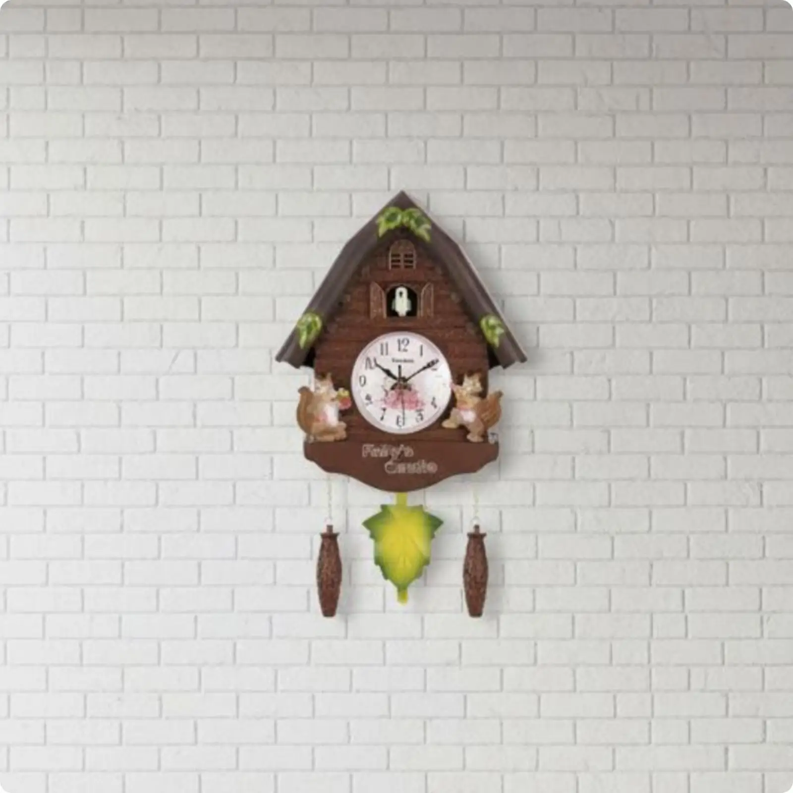 Retro Chirping Ornamental Timekeeper Battery Operated Home Decor Traditional